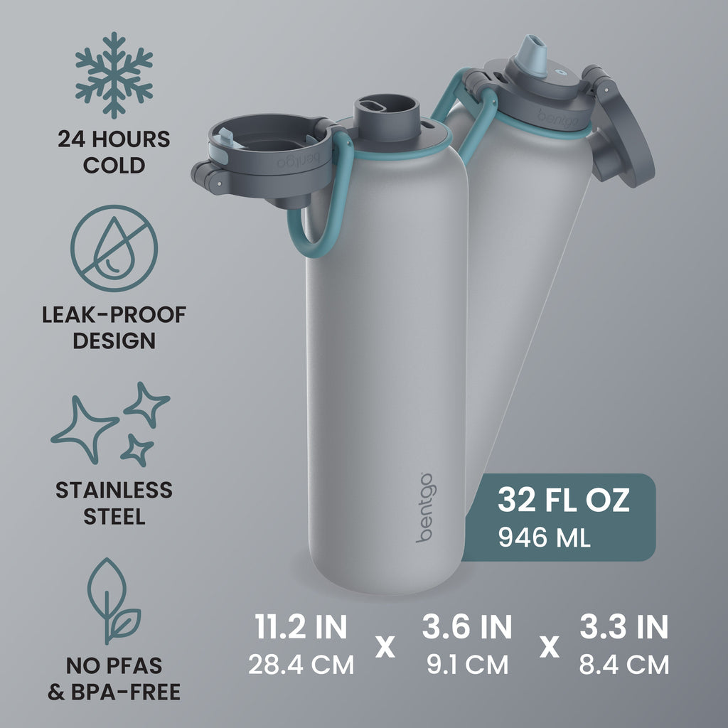 Bentgo Flip 2-in-1 Water Bottle (32 fl oz)